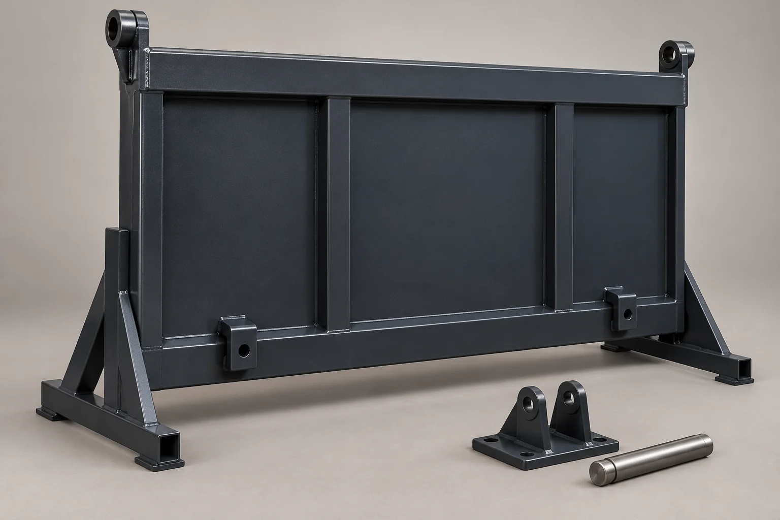 tailgate detail illustration for a dump trailer parts specification